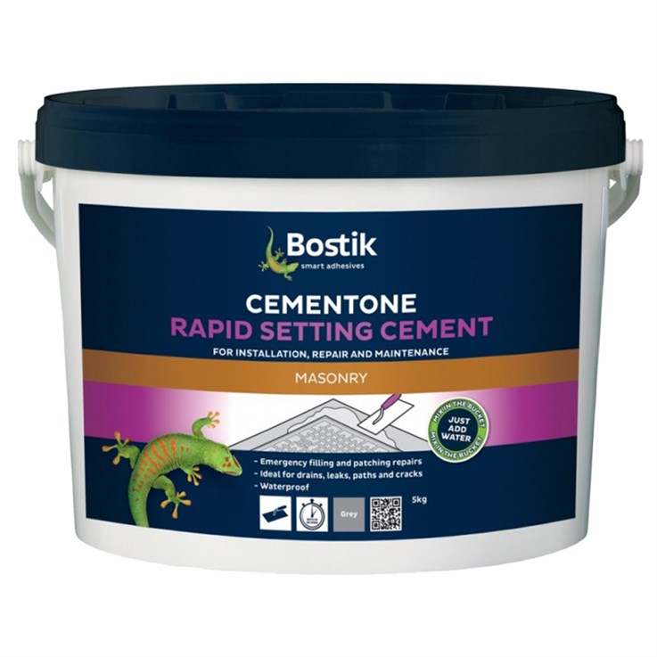 Bostik Rapid Setting Waterproof Cement Tub Grey 5Kg